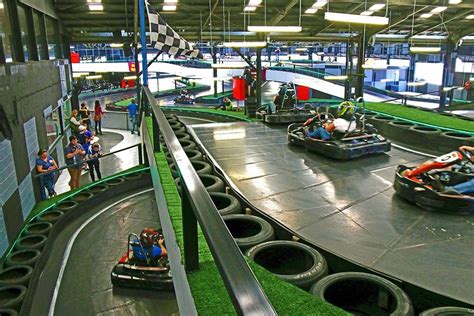 Go kart track indoor - Dec 19, 2022 · Tracks. The Wasaga go-kart is known to be one of the longest, best go kart tracks in Ontario. It all started with a mere 500 ft dirt track and three go-karts. Now, it bears a proud 1-mile high banked surface. Facilities. After founding the Wasaga go-kart in 1960, it has been on a steep rise. 